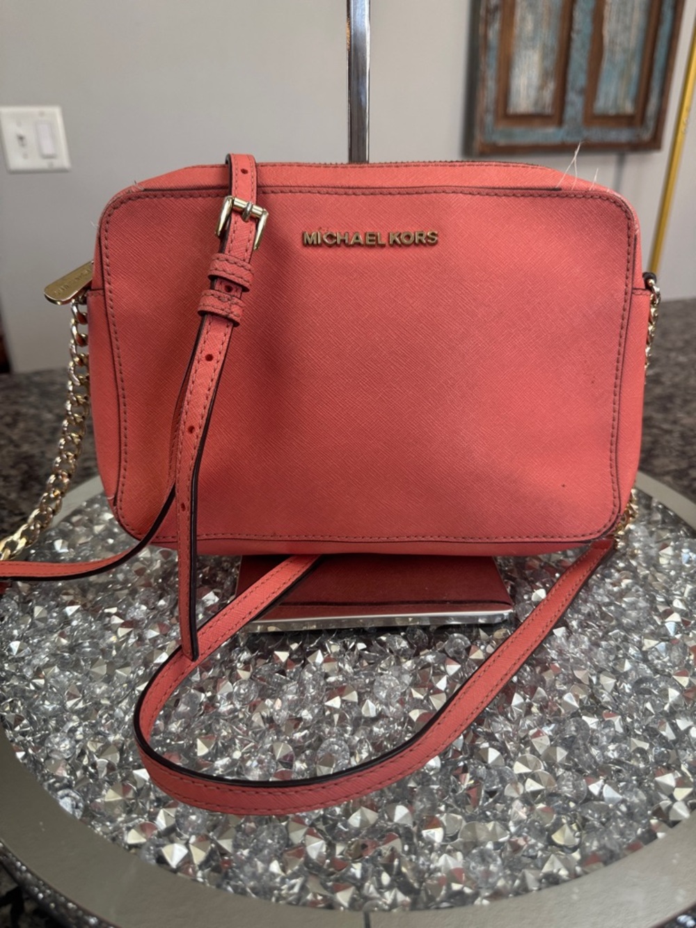 Michael Kors Coral Crossbody Bag
